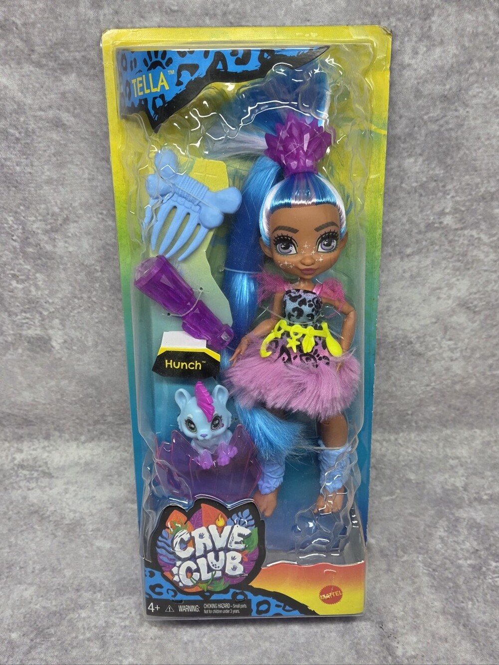 New Mattel Dolls Cave Club Tella and Hunch Accessories Blue Hair Playset Toy